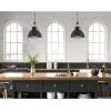 Westinghouse 6116300 Bartley Vintage-Style One-Light Indoor Pendant Light, Matte Black Finish with Dark Pewter Accents, Cage Shade