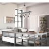 Westinghouse 6116400 Elway Vintage-Style Seven-Light Indoor Chandelier, Antique Ash Finish with Matte Brushed Gun Metal Accents(Antique Ash and Matte Brushed Gunmetal)