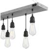 Westinghouse 6116400 Elway Vintage-Style Seven-Light Indoor Chandelier, Antique Ash Finish with Matte Brushed Gun Metal Accents(Antique Ash and Matte Brushed Gunmetal)