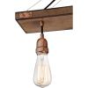 Westinghouse 6116400 Elway Vintage-Style Seven-Light Indoor Chandelier, Antique Ash Finish with Matte Brushed Gun Metal Accents(Barnwood & Copper)