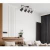Westinghouse 6116800 Boswell Vintage-Style Four-Light Indoor Track Light Kit, Oil Rubbed Bronze Finish with Highlights,Metal Shades