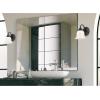 Westinghouse 6117300 Harwell Traditional One-Light Indoor Wall Light Fixture, Matte Black Finish, White Opal Glass