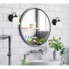Westinghouse 6117300 Harwell Traditional One-Light Indoor Wall Light Fixture, Matte Black Finish, White Opal Glass