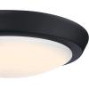 Westinghouse 6117400 Traditional One-Light, 11 Inch 20 Watt LED Indoor Flush Mount Ceiling Light Fixture, Matte Black Finish, Acrylic Shade
