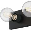 Westinghouse 6117500 Traditional Three-Light Indoor Vanity Light Fixture, Matte Black Finish, No Shades(Matte Black)