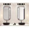 Westinghouse 6117500 Traditional Three-Light Indoor Vanity Light Fixture, Matte Black Finish, No Shades(Matte Black)