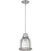 Westinghouse 6117800 Cindy Vintage-Style One-Light Indoor Mini Pendant Light, Brushed Nickel Finish, Clear Glass(Brushed Nickel)