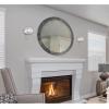 Westinghouse 6119200 Marla Contemporary One-Light Indoor Wall Light Fixture, Brushed Nickel Finish, Clear Glass