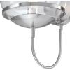 Westinghouse 6119200 Marla Contemporary One-Light Indoor Wall Light Fixture, Brushed Nickel Finish, Clear Glass