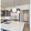 Westinghouse 6119500 Moretti Contemporary One-Light LED Indoor Pendant Light, Brushed Nickel Finish, Frosted Opal Glass