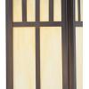 Westinghouse 6120800 Burnham Craftsman-Style One Light Outdoor Wall Fixture, Textured Black Finish, Clear Seeded Glass(Oil-Rubbed Bronze)