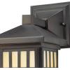 Westinghouse 6120800 Burnham Craftsman-Style One Light Outdoor Wall Fixture, Textured Black Finish, Clear Seeded Glass(Oil-Rubbed Bronze)