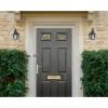 Westinghouse 6121200 Eddystone Traditional One Light Outdoor Wall Fixture with Dusk to Dawn Sensor, Matte Black Finish, Clear Seeded Glass