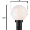 Westinghouse 6123000 Traditional One Light Post-Top Lantern, Black Finish, Opal Acrylic Globe