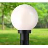 Westinghouse 6123000 Traditional One Light Post-Top Lantern, Black Finish, Opal Acrylic Globe