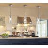 Westinghouse 6125200 Hernando Transitional One Light Indoor Mini Pendant, Industrial Steel Finish, Clear Hammered Glass