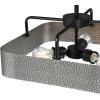 Westinghouse 6125700 Bexar Craftsman-Style Three Light Indoor Chandelier/Semi-Flush Mount Ceiling Fixture, Matte Black and Dark Pewter Finish