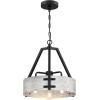 Westinghouse 6126000 Callowhill Craftsman-Style Four Light Indoor Chandelier, Matte Black and Antique Ash Finish(Matte Black)