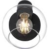 Westinghouse 6127900 Hyson Transitional Three Light Wall Fixture, Matte Black Finish, Clear Glass(Matte Black)