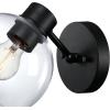 Westinghouse 6127900 Hyson Transitional Three Light Wall Fixture, Matte Black Finish, Clear Glass(Matte Black)