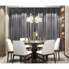Westinghouse 6128100 Dorney Transitional Six Light Indoor Chandelier, Champagne Brass Finish, Frosted Glass(Bulbs Not Included)