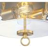 Westinghouse 6128600 Lebanon Transitional 12 Inch, Two Light Flush Mount Ceiling Fixture, Champagne Brass Finish, Clear Glass