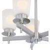 Westinghouse 6128800 Reynaldo Transitional Five Light Indoor Chandelier, Brushed Nickel Finish, Frosted Glass
