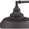 Westinghouse 6129100 Iron Hill Vintage-Style One Light Wall Fixture, Brushed Nickel Finish, Clear Glass(Oil Rubbed Bronze / White)