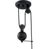 Westinghouse 6129300 Iron Hill Vintage-Style One Light Indoor Pulley Pendant, Matte Black Finish(Matte Black)