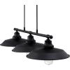 Westinghouse 6129400 Iron Hill Vintage-Style Three Light Indoor Pulley Pendant, Matte Black Finish(Matte Black)