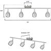 Westinghouse 6129500 Borgata Contemporary Four Light LED Track Light Kit, Brushed Nickel Finish