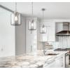 Westinghouse 6130000 Judd Transitional One Light Indoor Mini Pendant, Brushed Nickel Finish, Clear Glass