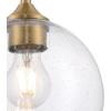 Westinghouse 6130500 Tatze Contemporary One Light Indoor Mini Pendant, Brushed Nickel Finish, Clear Glass(Brushed Brass)