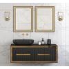 Westinghouse 6131000 Zoa Contemporary One Light LED Indoor Wall Fixture, Brushed Brass Finish, Crystal Glass