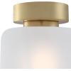 Westinghouse 6131200 Judd Transitional 8 Inch, One Light Semi-Flush Mount Ceiling Fixture, Matte Black Finish, Clear Glass(Champagne Brass)
