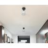 Westinghouse 6131200 Judd Transitional 8 Inch, One Light Semi-Flush Mount Ceiling Fixture, Matte Black Finish, Clear Glass(Matte Black)