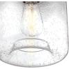 Westinghouse 6131200 Judd Transitional 8 Inch, One Light Semi-Flush Mount Ceiling Fixture, Matte Black Finish, Clear Glass(Oil-Rubbed Bronze)
