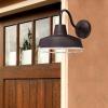 Westinghouse 6131300 Academy Vintage-Style One Light Dimmable LED Outdoor Wall Fixture, Dark Sky Friendly, Textured Black Finish, Removable Nickel Luster Cage(Textured Black)