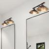 Westinghouse 6132900 Iron Hill Vintage-Style Two Light LED Indoor Wall Fixture, Oil Rubbed Bronze Finish with Highlights(Oil Rubbed Bronze with bulbs)