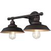 Westinghouse 6132900 Iron Hill Vintage-Style Two Light LED Indoor Wall Fixture, Oil Rubbed Bronze Finish with Highlights(Oil-Rubbed Bronze)