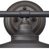 Westinghouse 6133000 Iron Hill Vintage-Style Three Light LED Indoor Wall Fixture, Oil Rubbed Bronze Finish with Highlights(Oil Rubbed Bronze with White Shades)