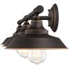 Westinghouse 6133000 Iron Hill Vintage-Style Three Light LED Indoor Wall Fixture, Oil Rubbed Bronze Finish with Highlights(Oil Rubbed Bronze with bulbs included)