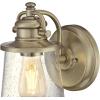 Westinghouse 6204000 Emma Jane One-Light Outdoor Wall Lantern, 1-Pack, Amber Bronze(Antique Brass)