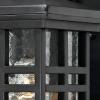 Westinghouse 6204500 Caliste 1 Light Outdoor Wall Lantern with Dusk to Dawn Sensor, Textured Black(Black)