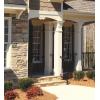 Westinghouse 6230900 Naveen Two-Light Flush-Mount Exterior Fixture, Oil Rubbed Bronze Finish on Steel with White Alabaster Glass