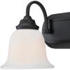 Westinghouse 6301900 Harwell Brushed Nickel Four-Light Indoor Wall Fixture(Matte Black)