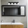 Westinghouse 6301900 Harwell Brushed Nickel Four-Light Indoor Wall Fixture(Matte Black)