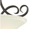 Westinghouse 6306500 Dunmore Two-Light Indoor Semi-Flush, Oil Rubbed Bronze Finish with Frosted Glass, 2, White,Black(Bulbs Not Included)