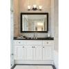 Westinghouse 6306500 Dunmore Two-Light Indoor Semi-Flush, Oil Rubbed Bronze Finish with Frosted Glass, 2, White,Black(Vanity (3-light))