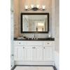 Westinghouse 6306500 Dunmore Two-Light Indoor Semi-Flush, Oil Rubbed Bronze Finish with Frosted Glass, 2, White,Black(Vanity (4-light))